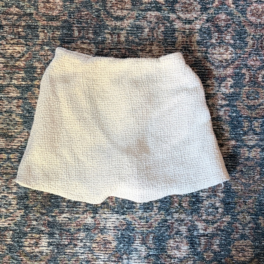 Zara Kids Cream Tweed Like Skort